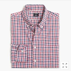 NWT J. Crew Factory Plaid Sim button down shirt